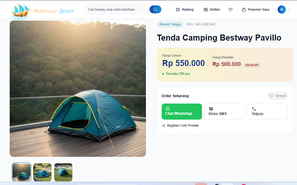 Peluang Kemitraan Reseller MakassarGrosir.com